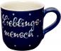 Preview: Coffee mug with font blue 1 point