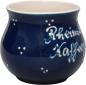 Preview: Mollytasse mit Schrift blau 3 Punkt