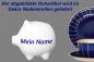 Preview: Sparschwein klein blau Nadelstreifen