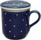 Preview: Tea mugs with sieve and lid blue 1 point