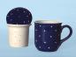 Preview: Tea mugs with sieve and lid blue 1 point