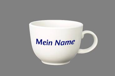 Jumbotasse mit Schrift Diagonale