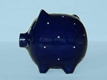 Sparschwein mittel blau 1 Punkt