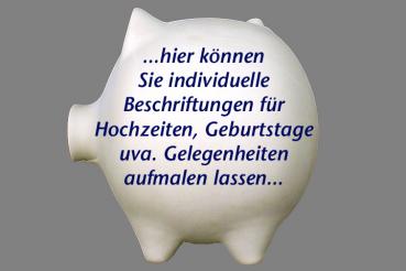 Sparschwein groß glänzend blau