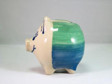 Sparschwein klein Aqua