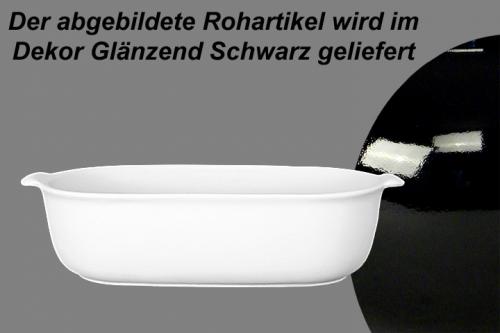 Auflaufform 30 glänzend schwarz