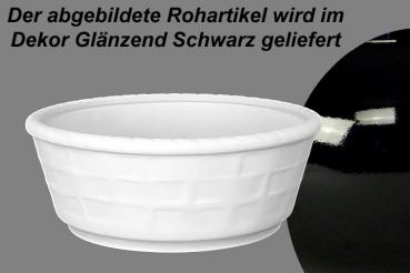 Brötchenkorb glänzend schwarz