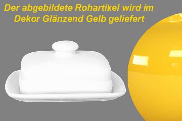 Butterdose glänzend gelb