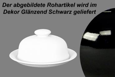 Camembertdose glänzend schwarz