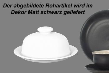 Camembertdose matt schwarz