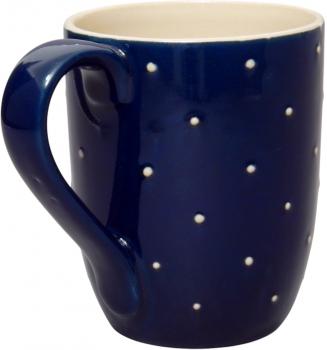 Cappuccinotasse blau 1 Punkt