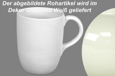 Cappuccinotasse glänzend weiß