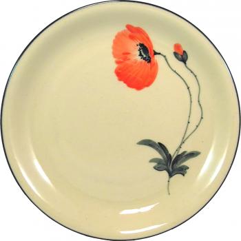 Dessertteller 19 Mohn