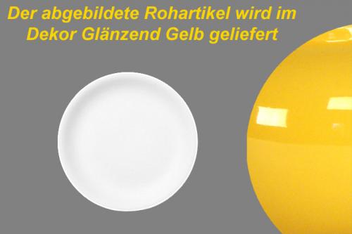 Dessertteller 19 glänzend gelb