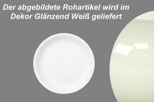 Dessertteller 19 glänzend weiß