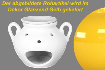 Duftlampe glänzend gelb