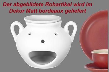 Duftlampe matt bordeaux