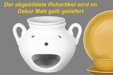 Duftlampe matt gelb