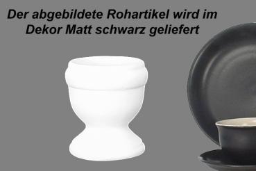 Eierbecher matt schwarz