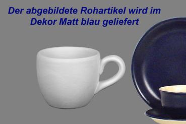 Espresso-Tasse matt blau