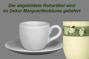 Espresso komplett Dekor Margueritenblume