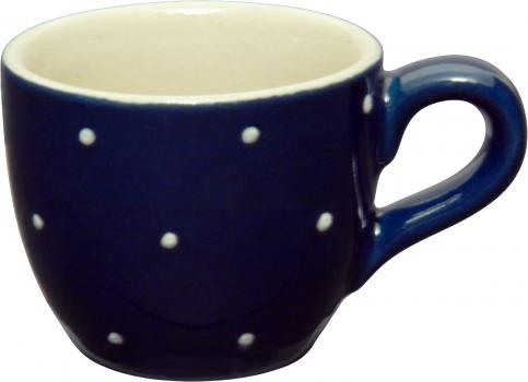 Espresso-Tasse blau 1 Punkt