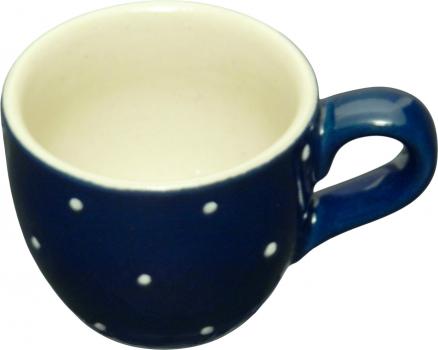 Espresso-Tasse blau 1 Punkt