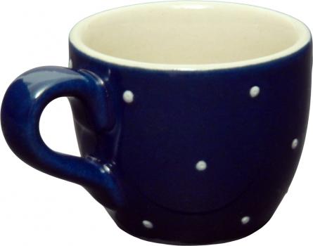 Espresso-Tasse blau 1 Punkt