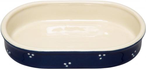 Fischbüchse oval blau 3 Punkt