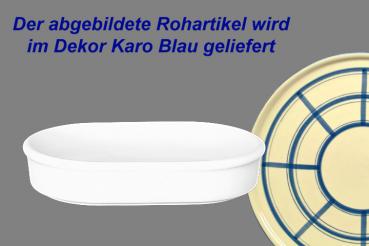 Fischbüchse oval karo