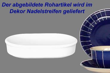 Fischbüchse oval Nadelstreifen