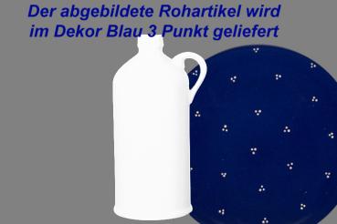 Flasche 0,5 blau 3 Punkt