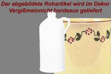 Flasche 0,5 Vergissmeinnicht bordeaux