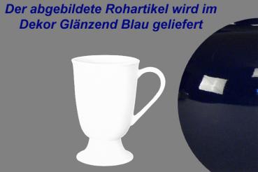 Fußtasse glänzend blau