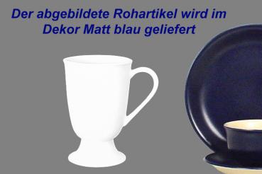 Fußtasse matt blau