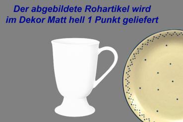 Fußtasse matt hell 1 Punkt