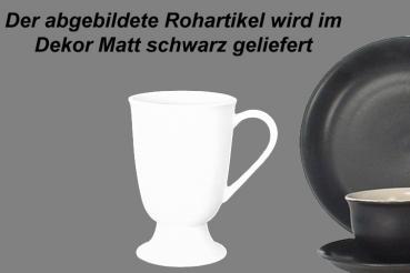 Fußtasse matt schwarz