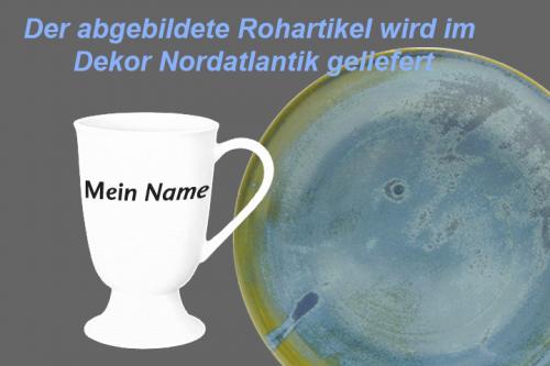 Fußtasse mit Schrift Nordatlantik