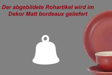 Glocke 5,0cm matt bordeaux