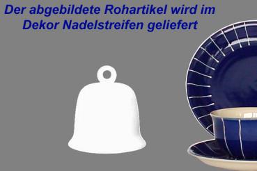 Glocke mittel Nadelstreifen blau