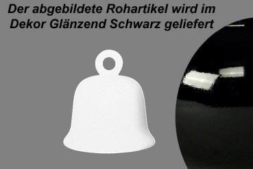 Glocke groß glänzend schwarz