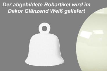 Glocke groß glänzend weiß