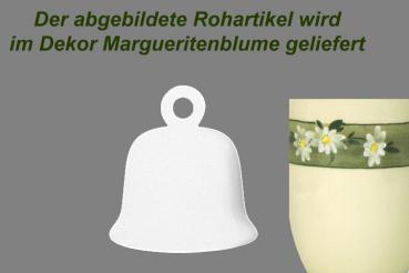 Glocke groß Dekor Margueritenblume