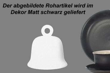 Glocke groß matt schwarz