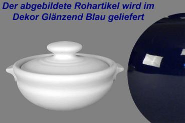 Gurkentopf glänzend blau