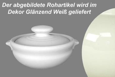 Gurkentopf glänzend weiß