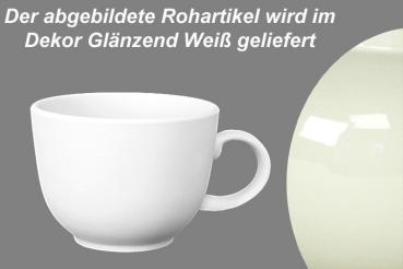 Jumbotasse glänzend weiß