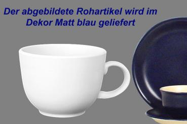 Jumbotasse matt blau