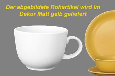 Jumbotasse matt gelb