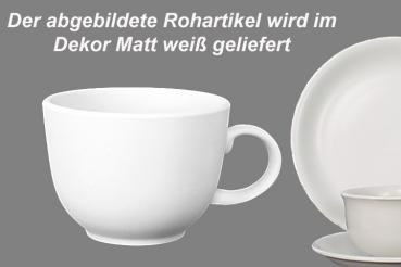 Jumbotasse matt weiß